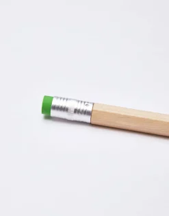 Natura Selection Bolígrafo Madera Con Goma 142244-GREEN Hot