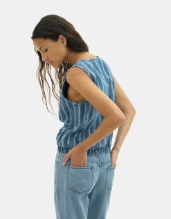 Natura Selection Chaleco Denim Neve 149737-BLUE New