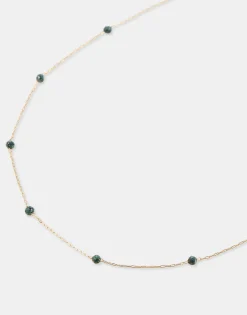 Natura Selection Collar Dorado Piedra Color Hot