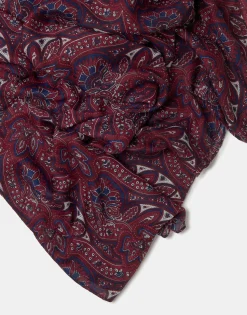 Natura Selection Fular Paisley 150068-BURGUNDY Clearance