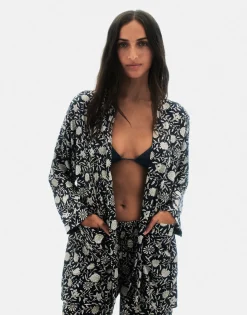 Natura Selection Kimono Softy 149155-NAVYBLUE Best