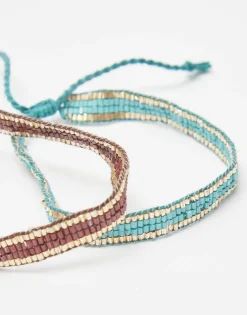 Natura Selection Pack 2 Pulseras Ribete Dorado