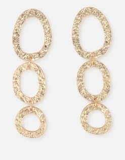 Natura Selection Pendientes Largos Aros Ovalados 151088-GOLD Hot