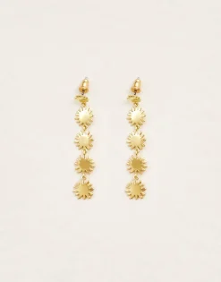 Natura Selection Pendientes Largos Sol 147791-GOLD Hot