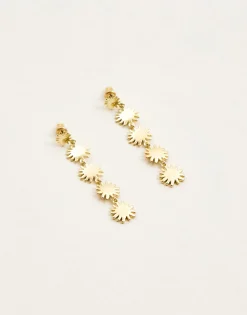 Natura Selection Pendientes Largos Sol 147791-GOLD Hot