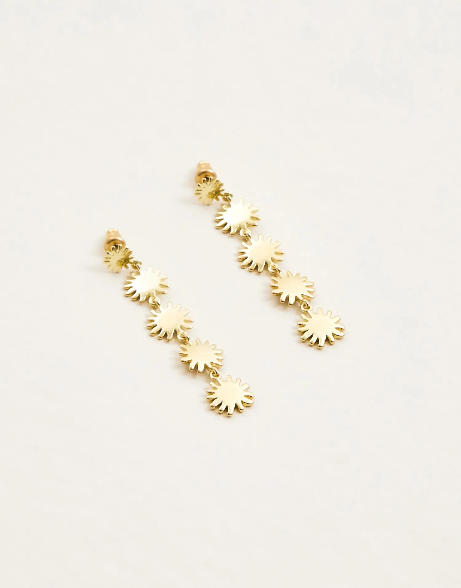 Natura Selection Pendientes Largos Sol 147791-GOLD Hot