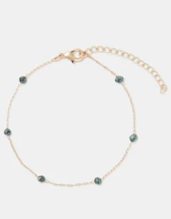 Natura Selection Pulsera Dorada Piedra Color Outlet