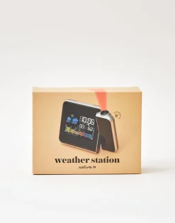 Natura Selection Reloj Despertador Con Estación Meteorológica Y Proyector 138482-BLACK Best