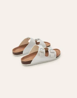 Natura Selection Sandalia Doble Hebilla Ergonómica Metalizada 145446-SILVER Best