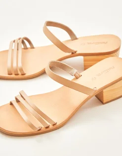 Natura Selection Sandalia Tacón Tiras 145625-BEIGE Best