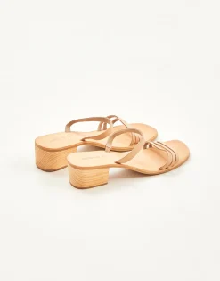 Natura Selection Sandalia Tacón Tiras 145625-BEIGE Best