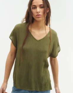 Natura Selection Top Manga Corta Pico Discount