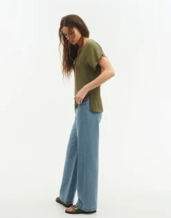 Natura Selection Top Manga Corta Pico Discount