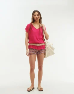 Natura Selection Top Manga Corta Pico Discount