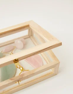 Natura Selection Vitrina Cristal Y Madera Pequeña 144133-NATURAL Online