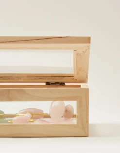 Natura Selection Vitrina Cristal Y Madera Pequeña 144133-NATURAL Online